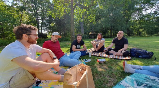 Treffen im Park