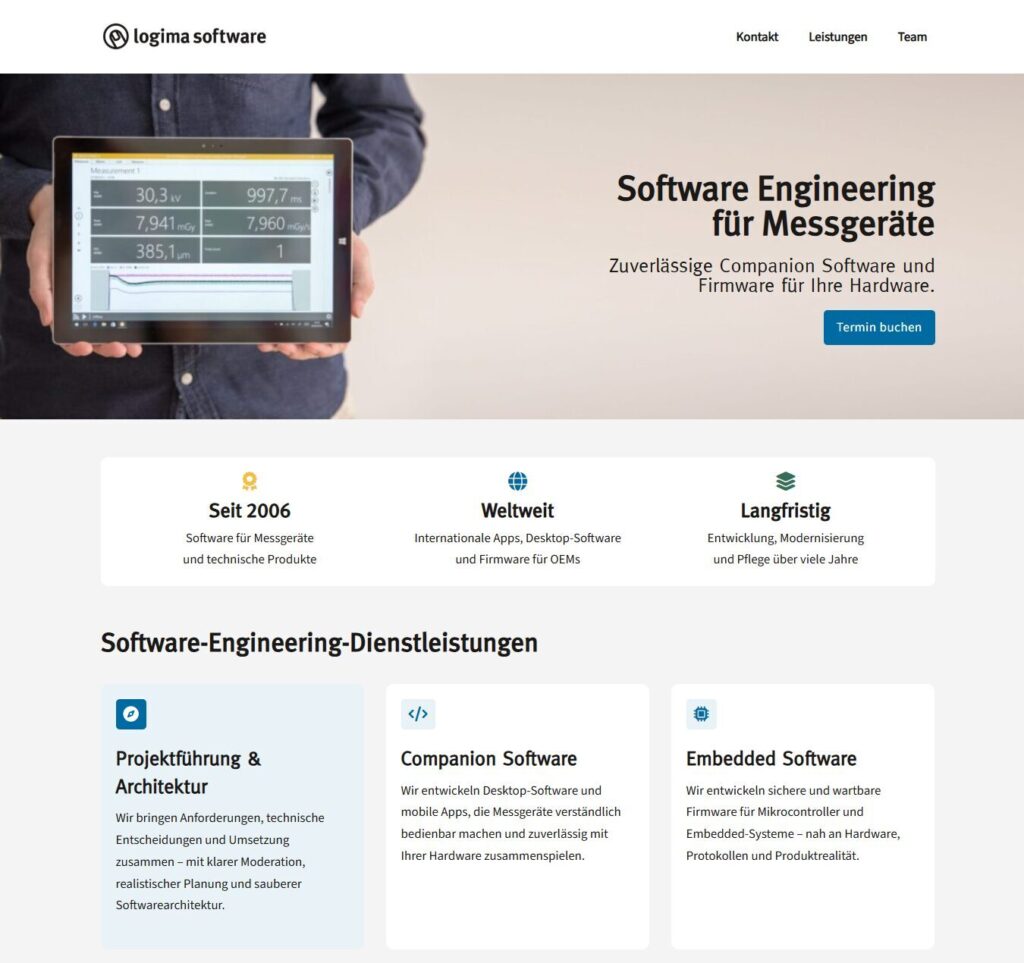Relaunch der Logima Webseite