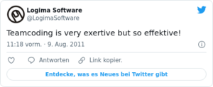 🐦 Teamcoding is very exertive but so …