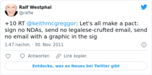 🐦 RT @ralfw: +10 RT @keithmcgreggor: …
