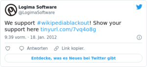 🐦 We support #wikipediablackout! Show…