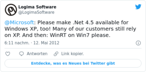 🐦 @Microsoft: Please make .Net 4.5 av…