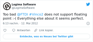 🐦 Too bad @FTDI #Vinco2 does not supp…