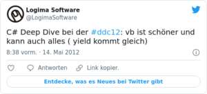 🐦 C# Deep Dive bei der #ddc12: vb ist…