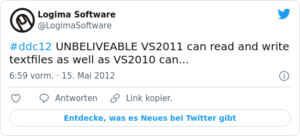 🐦 #ddc12 UNBELIVEABLE VS2011 can read…