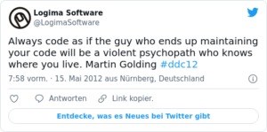 🐦 Always code as if the guy who ends …