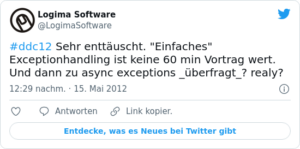 🐦 #ddc12 Sehr enttäuscht. “Einfaches”…