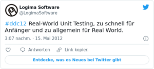 🐦 #ddc12 Real-World Unit Testing, zu …