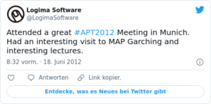 🐦 Attended a great #APT2012 Meeting i…