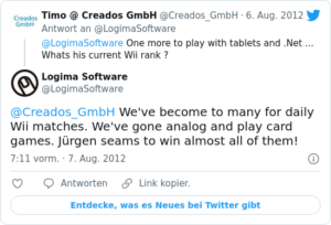🐦 @Creados_GmbH We’ve become to many …