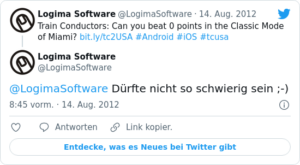 🐦 @LogimaSoftware Dürfte nicht so sch…