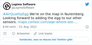 🐦 #AirQualityEgg We’re on the map in …