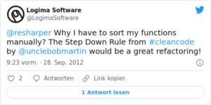 🐦 @resharper Why I have to sort my fu…