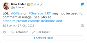 🐦 RT @goloroden: LOL. #Office on #Sur…
