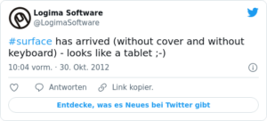 🐦 #surface has arrived (without cover…