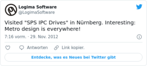 🐦 Visited “SPS IPC Drives” in Nürnber…