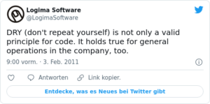 🐦 DRY (don’t repeat yourself) is not …