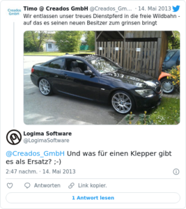 🐦 @Creados_GmbH Und was für einen Kle…