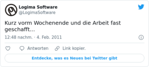 🐦 Kurz vorm Wochenende und die Arbeit…