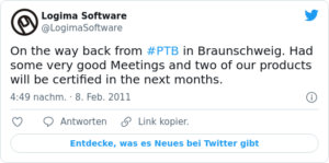 🐦 On the way back from #PTB in Brauns…