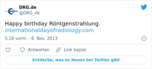 🐦 RT @DRG_de: Happy birthday Röntgens…