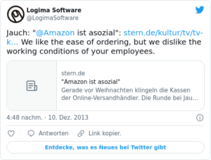 🐦 Jauch: “@Amazon ist asozial”: