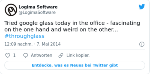 🐦 Tried google glass today in the off…