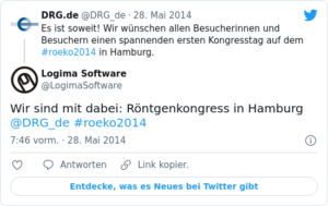 🐦 Wir sind mit dabei: Röntgenkongress…