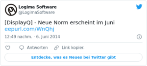 🐦 [DisplayQ] — Neue Norm erscheint im…