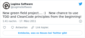 🐦 New green field project.… :)   Ne…