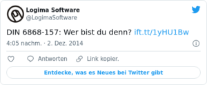 🐦 DIN 6868–157: Wer bist du denn? htt…