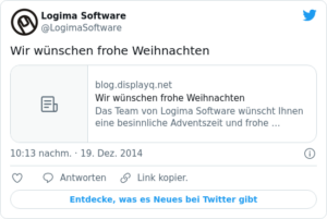 🐦 Wir wünschen frohe Weihnachten