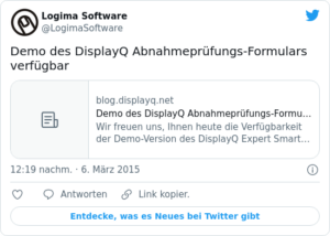 🐦 Demo des DisplayQ Abnahmeprüfungs‑F…