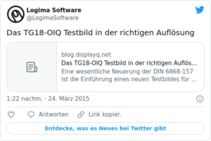 🐦 Das TG18-OIQ Testbild in der richti…