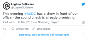 🐦 This evening #ACDC has a show in fr…