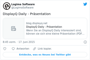 🐦 DisplayQ Daily — Präsentation