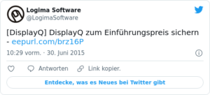 🐦 [DisplayQ] DisplayQ zum Einführungs…