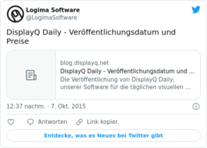 🐦 DisplayQ Daily — Veröffentlichungsd…
