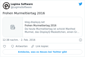 🐦 Frohen Murmeltiertag 2016
