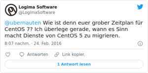 🐦 @ubernauten Wie ist denn euer grobe…