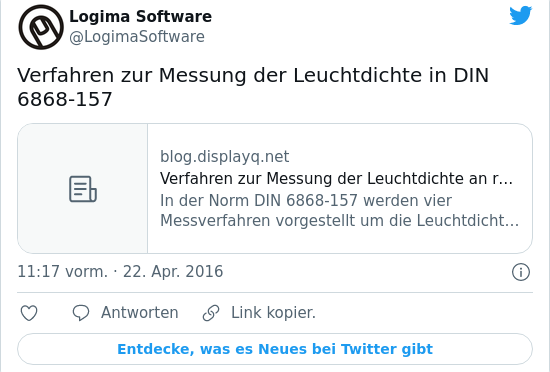 🐦 Verfahren zur Messung der Leuchtdic…