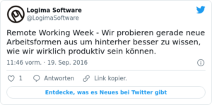 🐦 Remote Working Week — Wir probieren…