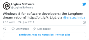 🐦 Windows 8 for software developers: …