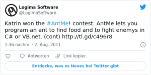 🐦 Katrin won the #AntMe! contest. Ant…