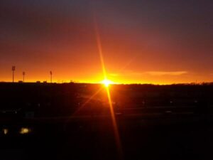 🐦 beautiful #sunset view from #office…